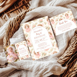 Photo Fairy 1. Geburtstags-Geschichtenbuch Dankeskarte