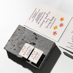 Ahorn-Blätter fallen Babydusche Einladung