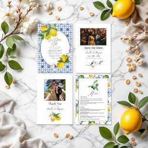 "La Dolce Vita" Lemon Grove Italienische Hochzeit Tischnummer
