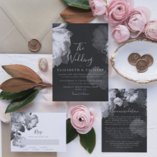 Budget B&W Antike Vintage Blumenhochzeit