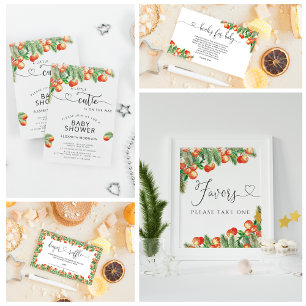 Eine kleine Süsse mit Babydusche Einladung