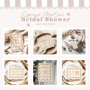 Espresso Martini Liebe Braut Brautparty Runder Aufkleber