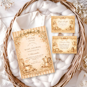 Kaffee-Liebhaber-Baby-Shower Serviette