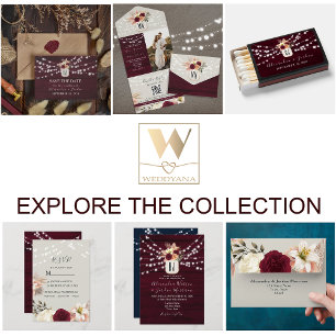 Rustikale Burgundy Wedding Tischnummer