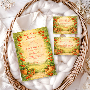 Lokal angebaute Tomaten-Diaper-Raffle Begleitkarte