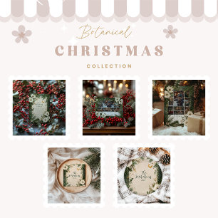 Winter White Anemone Weihnachtsfest Party Einladung