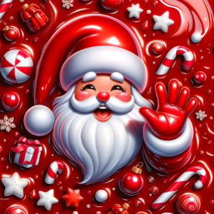 3D Creepy Clown Weihnachten Keramik Ornament