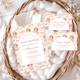 Traumhafter Feengarten-Baby-Shower Einladung