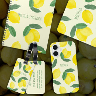 Lebendige Wasserfarbe-Limonen Handgezeichnet Gelb Mousepad