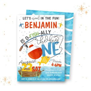 Fischen der großen Geburtstagsklammer Runder Aufkleber