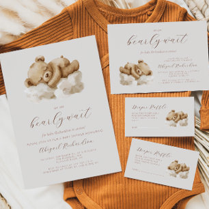 Niedliche Teddybärendusche Einladung