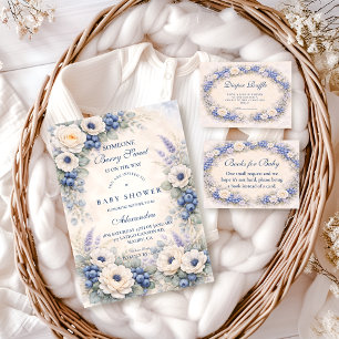 Blaubeer-Garten-Baby-Party Einladung