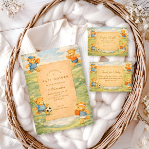 Klassische Kinderzimmer-Sport-Bären-Baby-Party Serviette