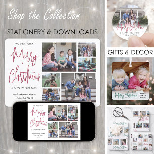 Jedes Text 6 Foto Wir wünschen Ihnen ein frohes We Feiertagskarte