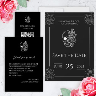 Schwarz-Weiß-Tätowierung Einladung