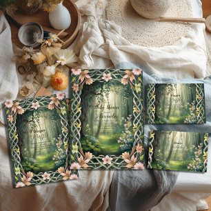 Whimsical Wald Raffle Diapper Begleitkarte