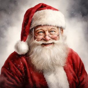 Weihnachtsmann Große Wanduhr