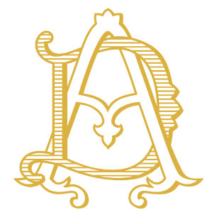 AD oder DA Monogram Vintage Wedding Einladungen