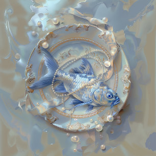 Fisch - flache Einladung: 12,7 cm x 17,8 cm Save The Date