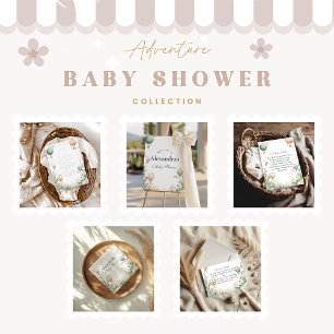 Whimsical Hot Air Ballon Babydusche Einladung