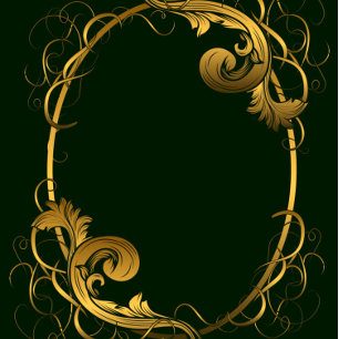 Emerald Green Gold Ornament Polterabend lädt ein