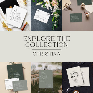 Moderne Minimalistische Terracotta Wedding Gold Folieneinladung