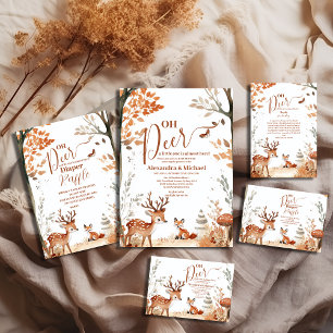 Woodland Oh Deer Forest Baby Dusche Pappteller