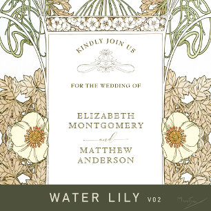 Vintage Wedding Einladung Jugendstil von Mucha