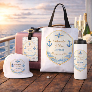 Personalisiertes nautisches Hochzeitswappen Magnet