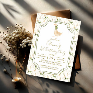 Gänserhymne Kinderzimmer Geburtstagsparty mit Mono Partyhütchen