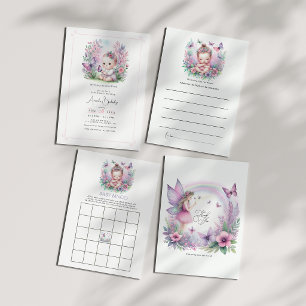 Fairy Butterfly Garden Flutter Liebe Baby Dusche Dankeskarte