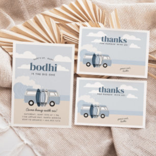 Der große Strand von Boys Surf zum Geburtstag Dankeskarte