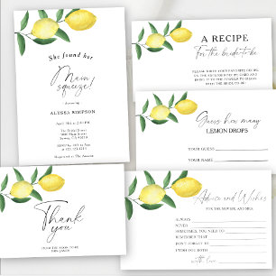 Lemon Citrus - Wer bin ich Brautparty-Spiel Briefpapier