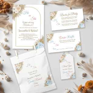 Pampas Grass Team Girl Abstimmung Geschlecht offen Button