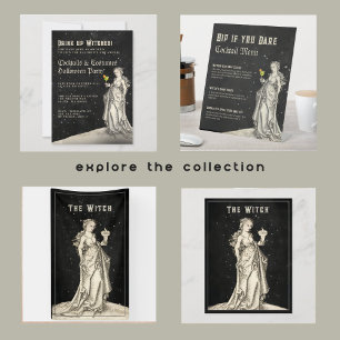 Hexes Theme Halloween Cocktail Party Einladung