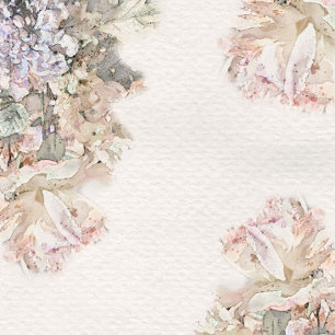 Delikate Speisekarte mit floralen Watercolor Menükarte