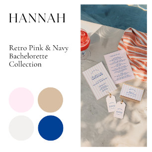 Retro Modern Navy Junggeselinnen-Abschied Sweatshirt