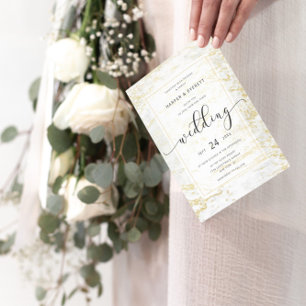 Moderne Murmeln in Beige mit Kupferkreishochzeiten Einladung