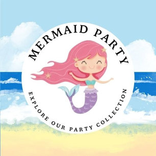 Mermaid Pink Lila Geburtstagsparty Danke Invit Einladung
