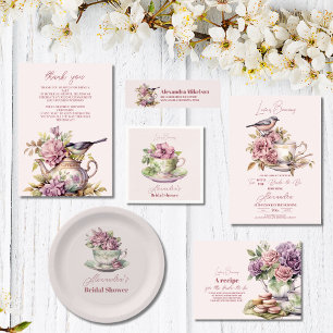 Foto Liebe ist Brewing Tee Party Brautparty Dankeskarte