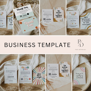 Beipackkarte für moderne Business-Pakete Dankeskarte