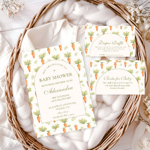 Kleiner Spross Ländlicher Garten Babyparty Einladung