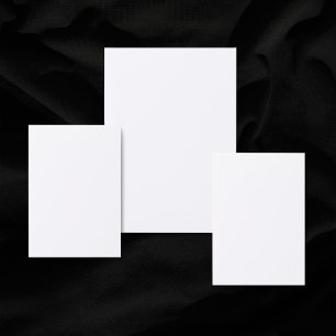 Schlichte weiße 3,5" x 2" Matte Blank Wedding Begleitkarte