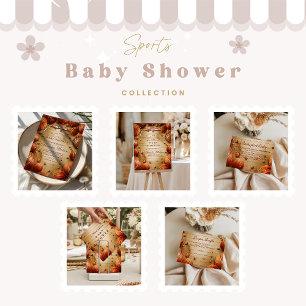 Vintage-Basketball-Sport-Diaper-Raffle Begleitkarte