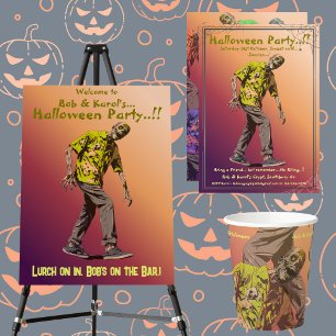 Zombie Halloween-Party Paper Teller