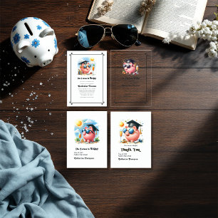 Die Zukunft ist das Foto des Abschlusses der Finan Dankeskarte