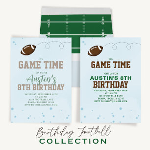 Geburtstagsparty Niedlich Game Time Simple Footbal Einladung