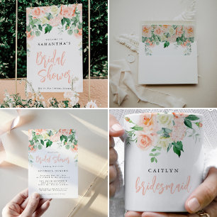 Personalisiert Blush Floral Bridesmaid Tasse