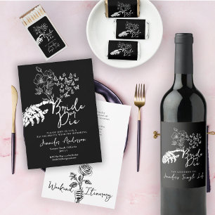 Junggesellinnenabschied Bride or Die Floral Heart Tragetasche