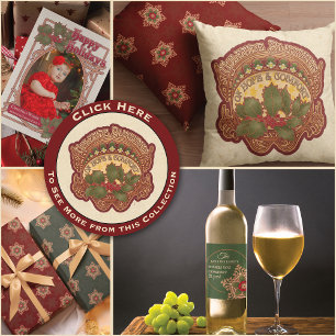 Weihnachten und Weihnachten Segen Vintager Stil Poster